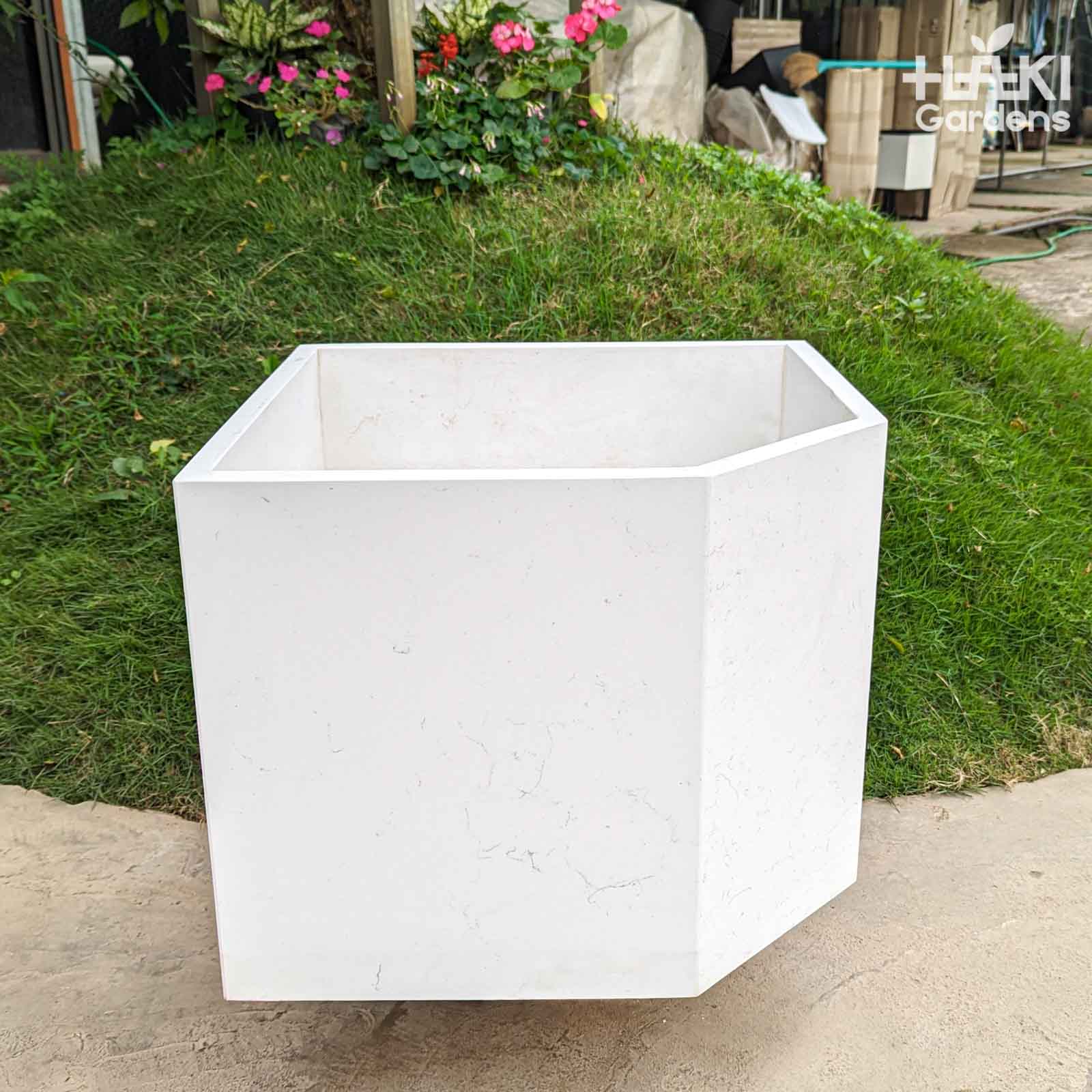 Chậu Đá Thạch Anh Đa Giác 50x50x40-35